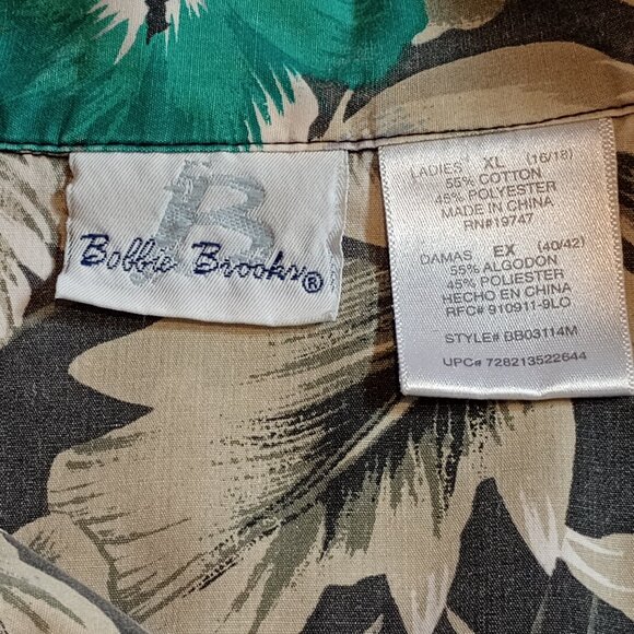 Bobbie Brooks Women's Hawiian Shirt Size XL - Picture 5 of 8